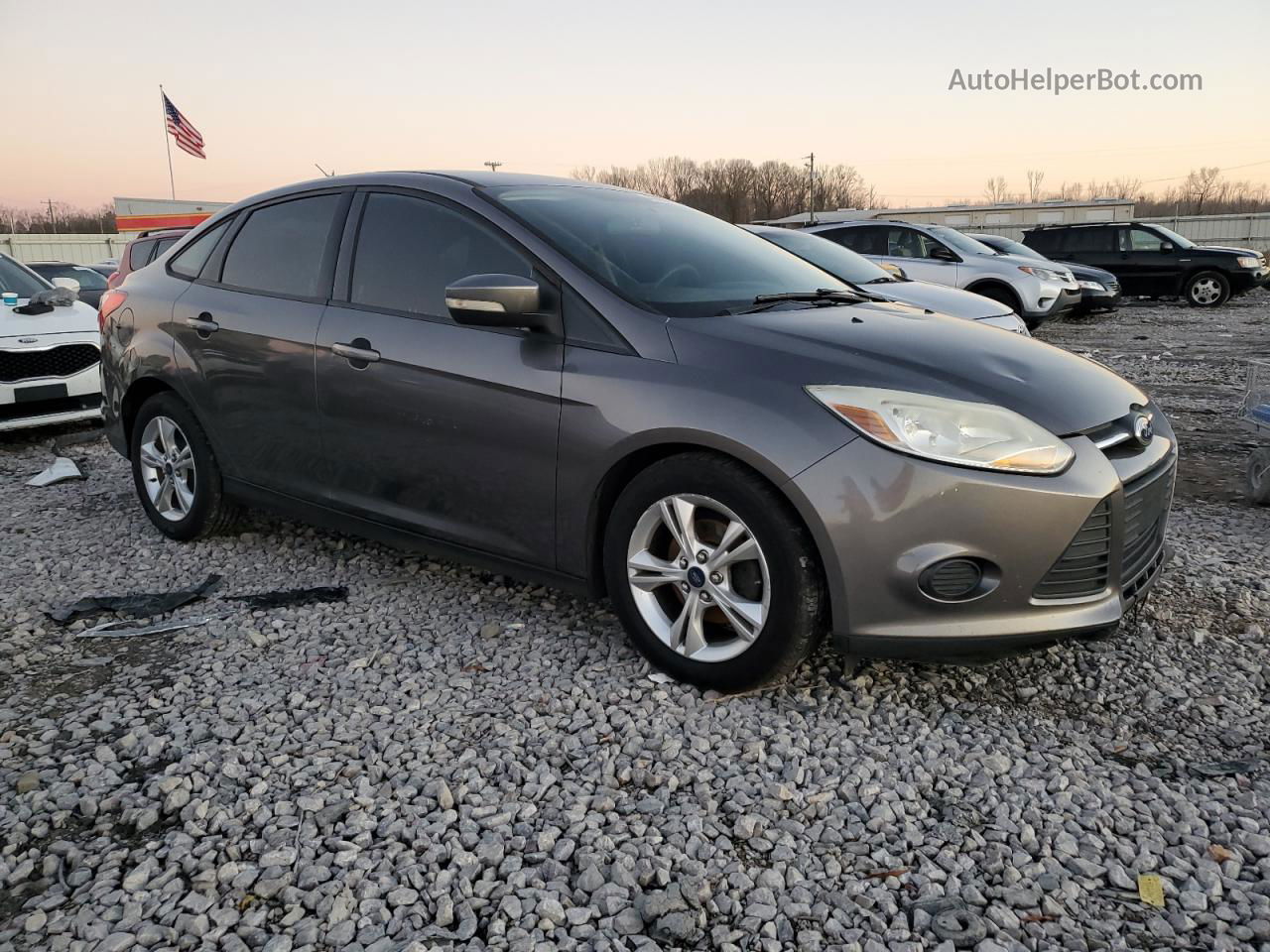 2013 Ford Focus Se Gray vin: 1FADP3F27DL299939