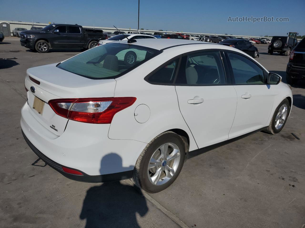 2013 Ford Focus Se White vin: 1FADP3F27DL307179