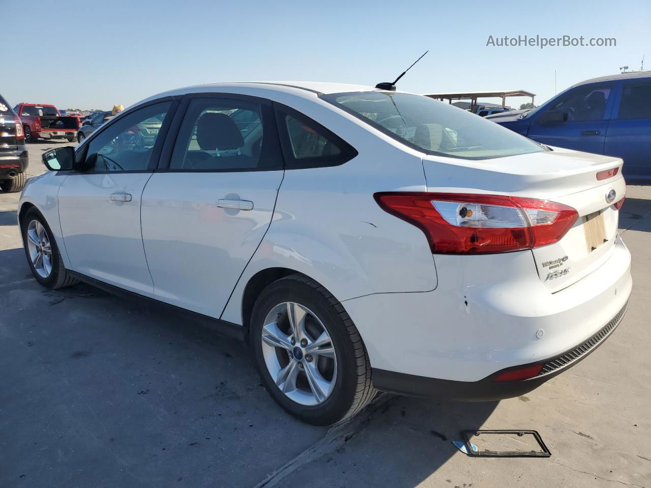 2013 Ford Focus Se White vin: 1FADP3F27DL307179