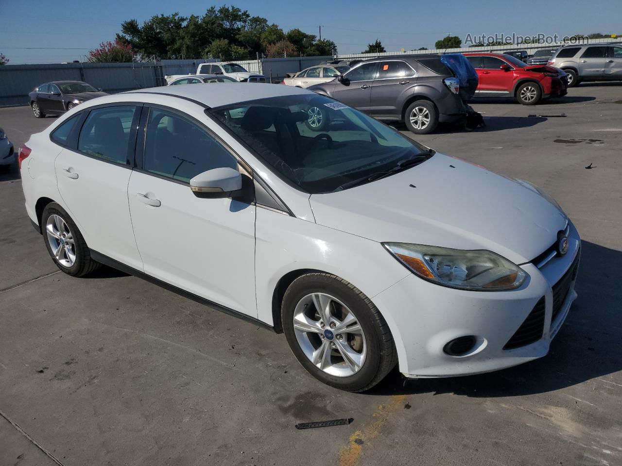 2013 Ford Focus Se White vin: 1FADP3F27DL307179