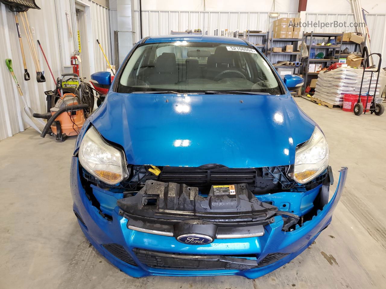 2013 Ford Focus Se Blue vin: 1FADP3F27DL344412