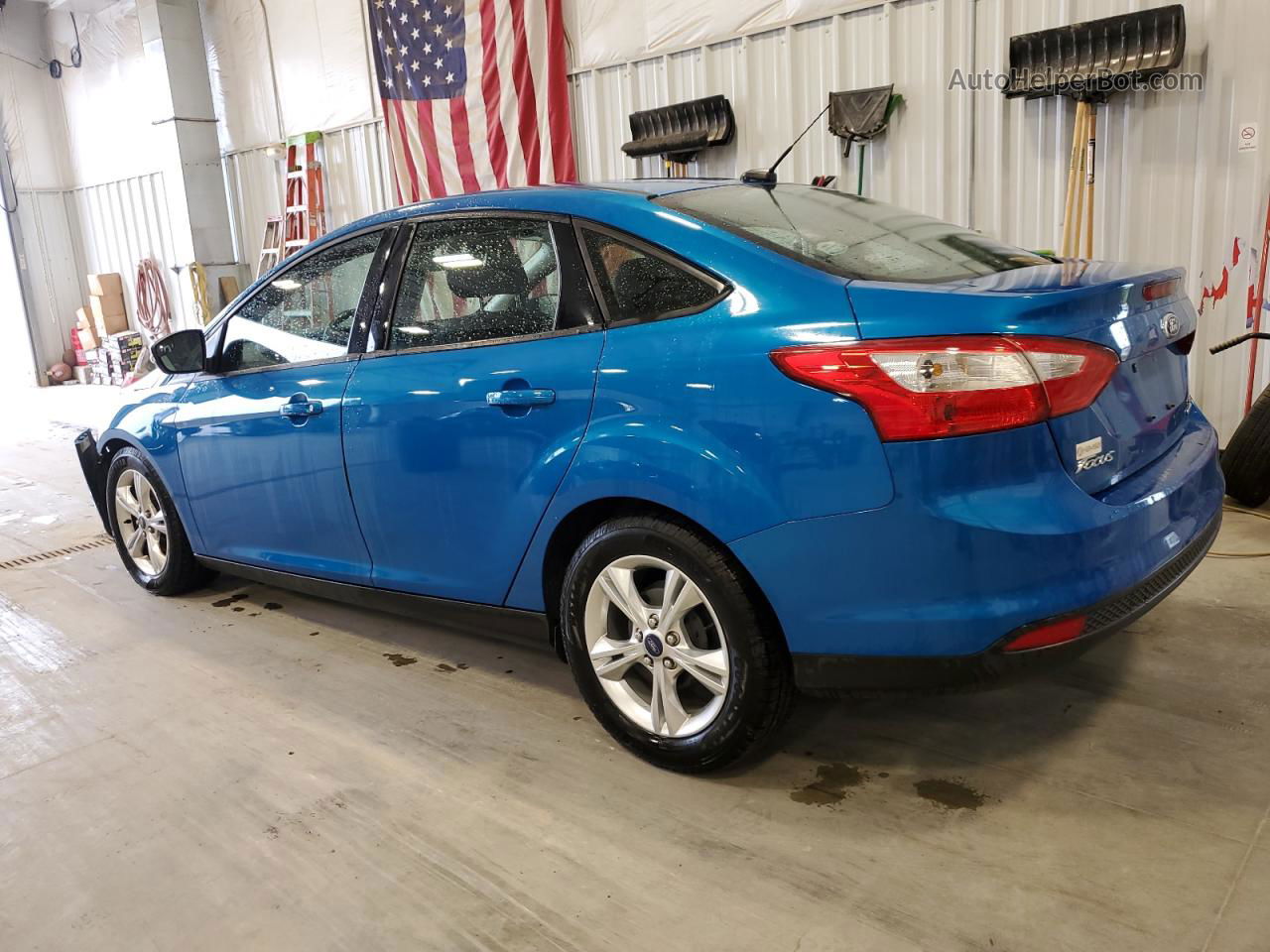 2013 Ford Focus Se Blue vin: 1FADP3F27DL344412