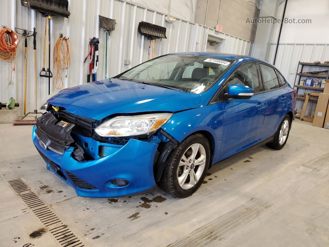 2013 Ford Focus Se Blue vin: 1FADP3F27DL344412