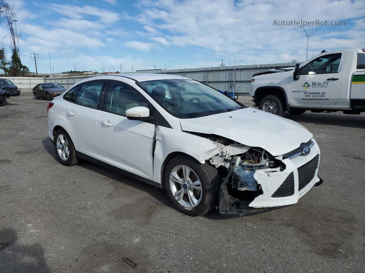 2013 Ford Focus Se Белый vin: 1FADP3F27DL360285