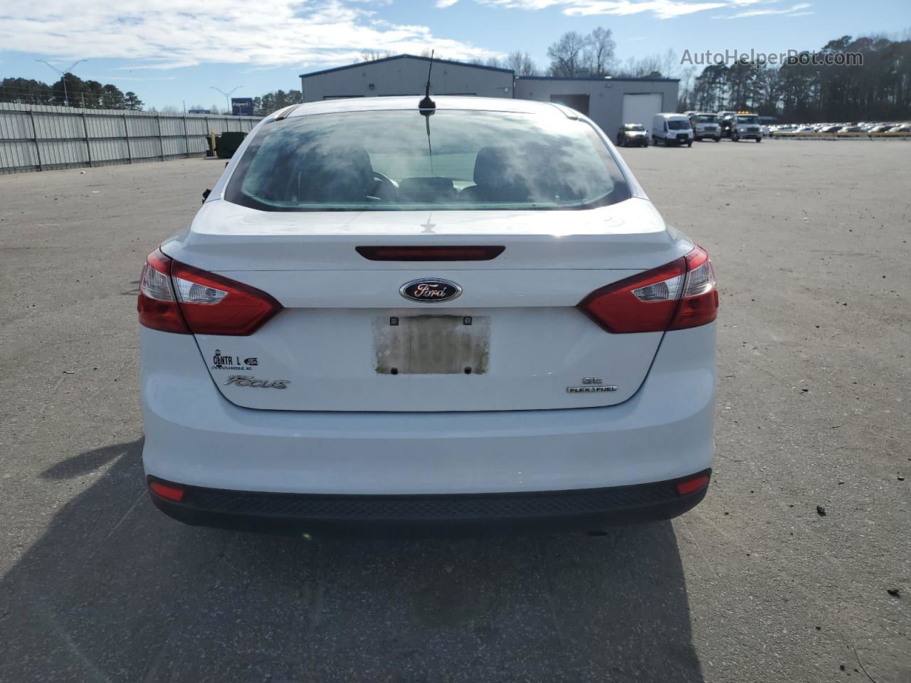 2013 Ford Focus Se White vin: 1FADP3F27DL360285