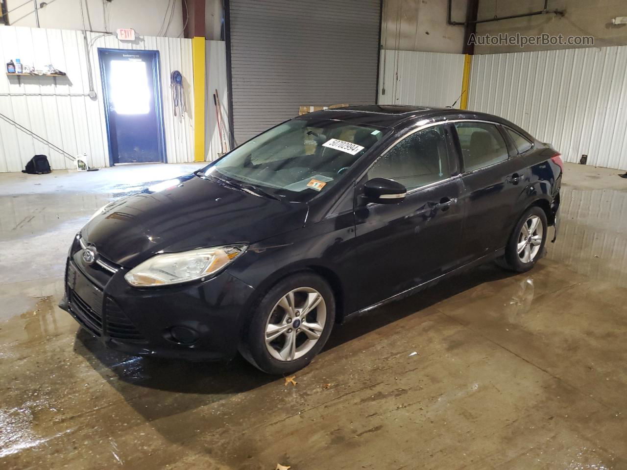 2013 Ford Focus Se Black vin: 1FADP3F27DL368452