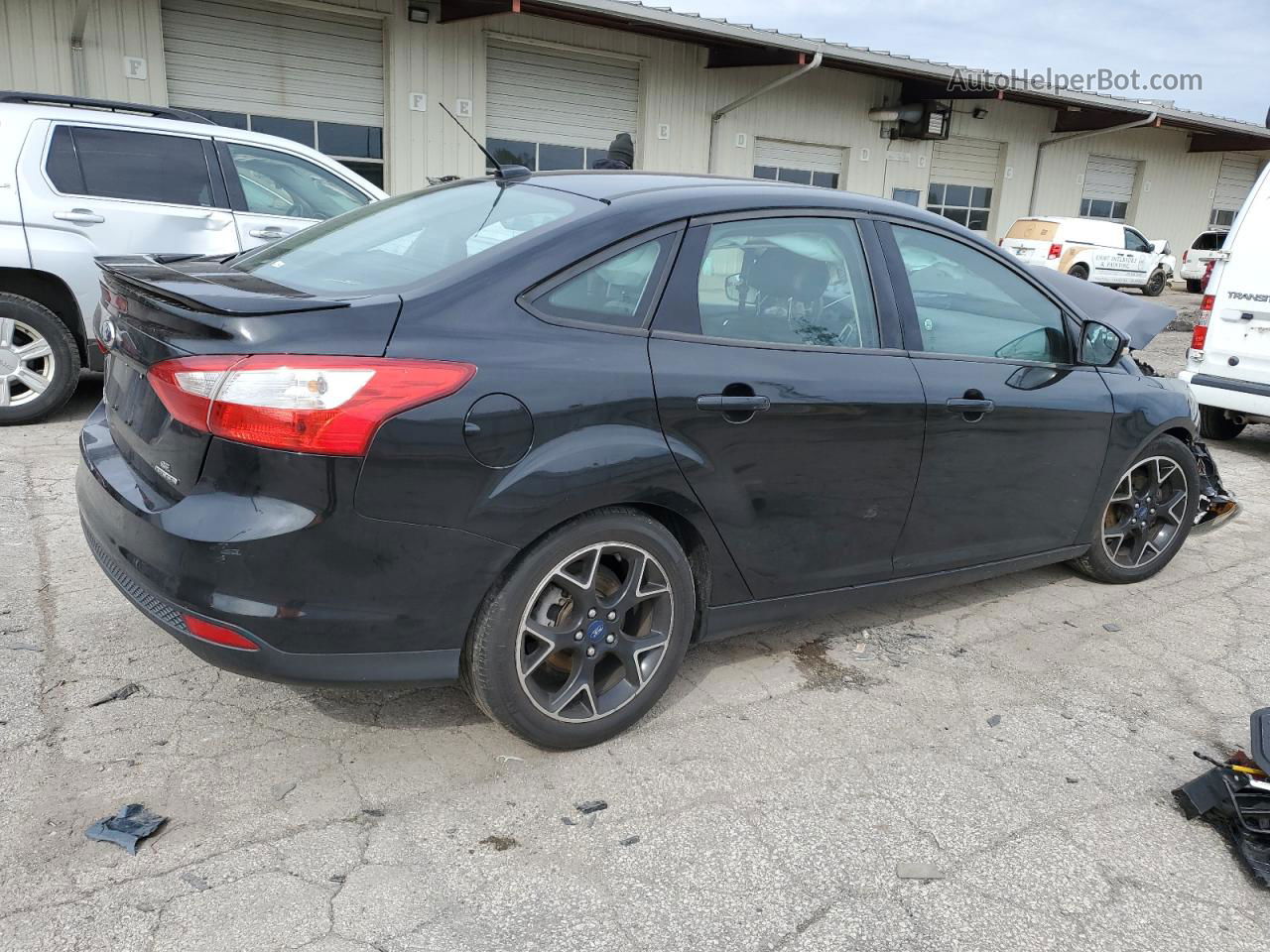 2014 Ford Focus Se Black vin: 1FADP3F27EL142557