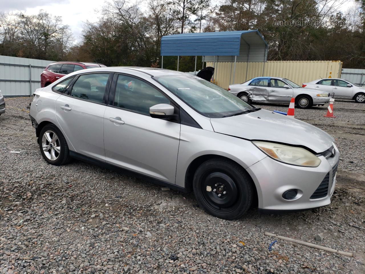 2014 Ford Focus Se Silver vin: 1FADP3F27EL163408