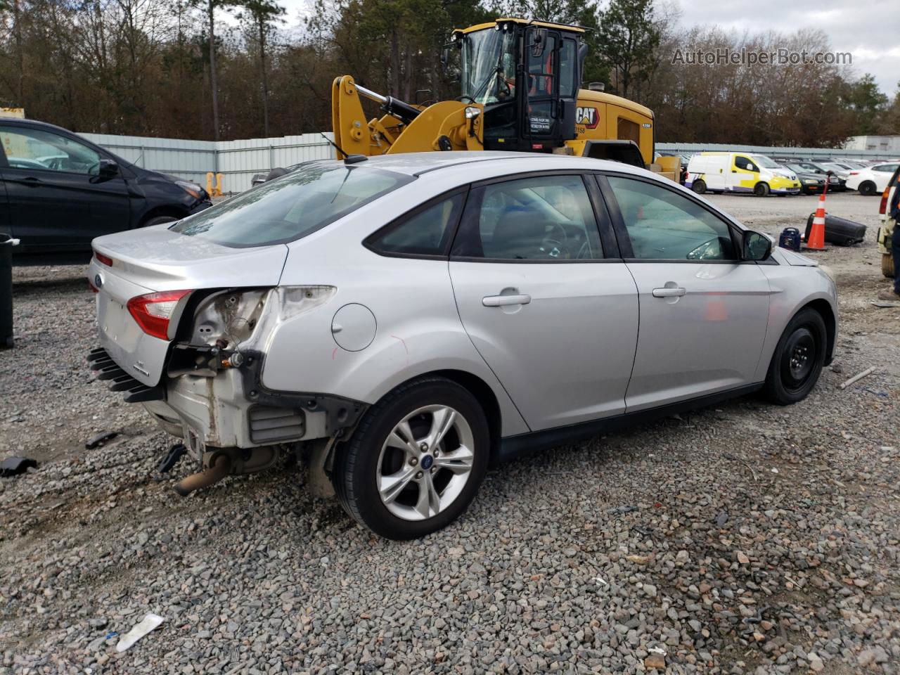 2014 Ford Focus Se Silver vin: 1FADP3F27EL163408