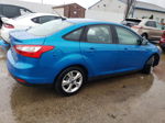 2014 Ford Focus Se Blue vin: 1FADP3F27EL170424