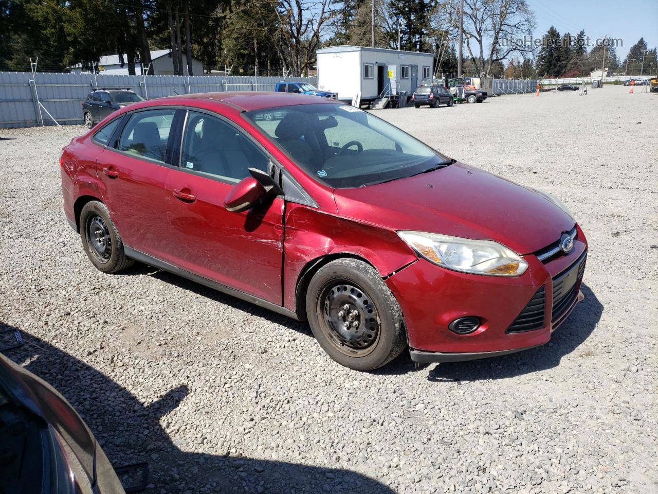 2014 Ford Focus Se Red vin: 1FADP3F27EL180855