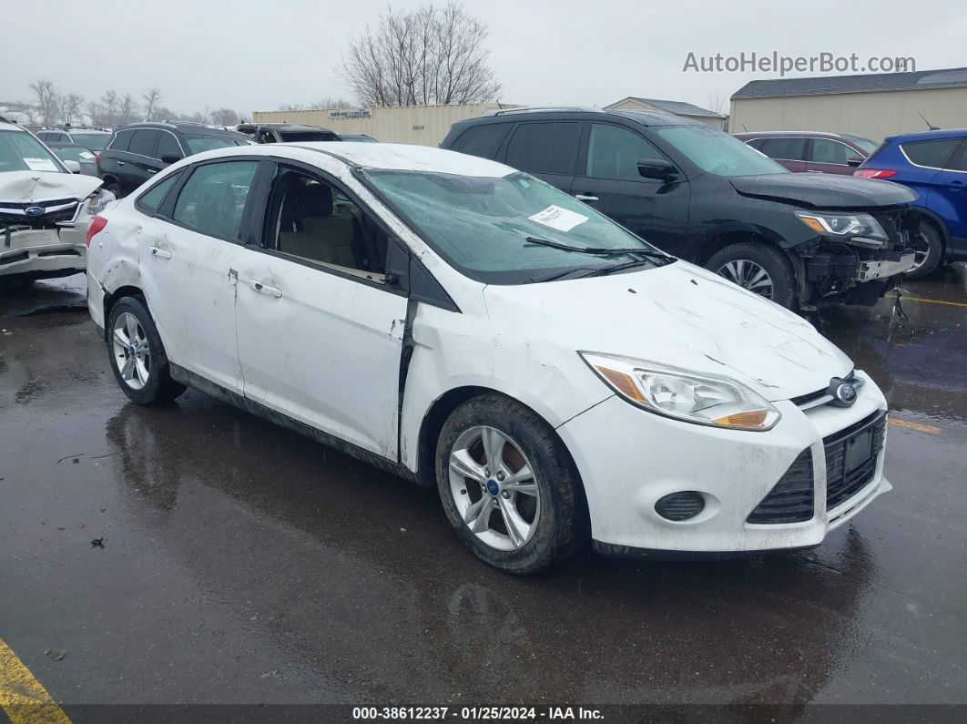 2014 Ford Focus Se White vin: 1FADP3F27EL184615