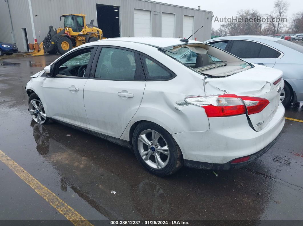 2014 Ford Focus Se White vin: 1FADP3F27EL184615