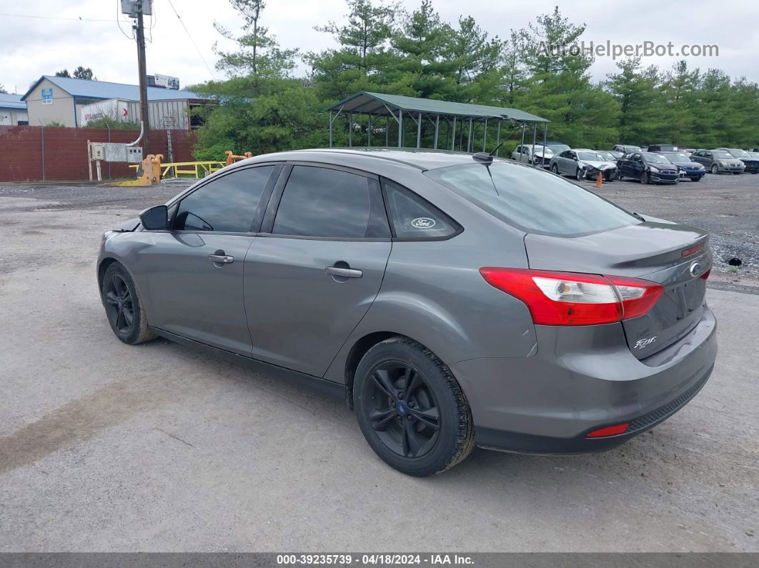 2014 Ford Focus Se Gray vin: 1FADP3F27EL193606