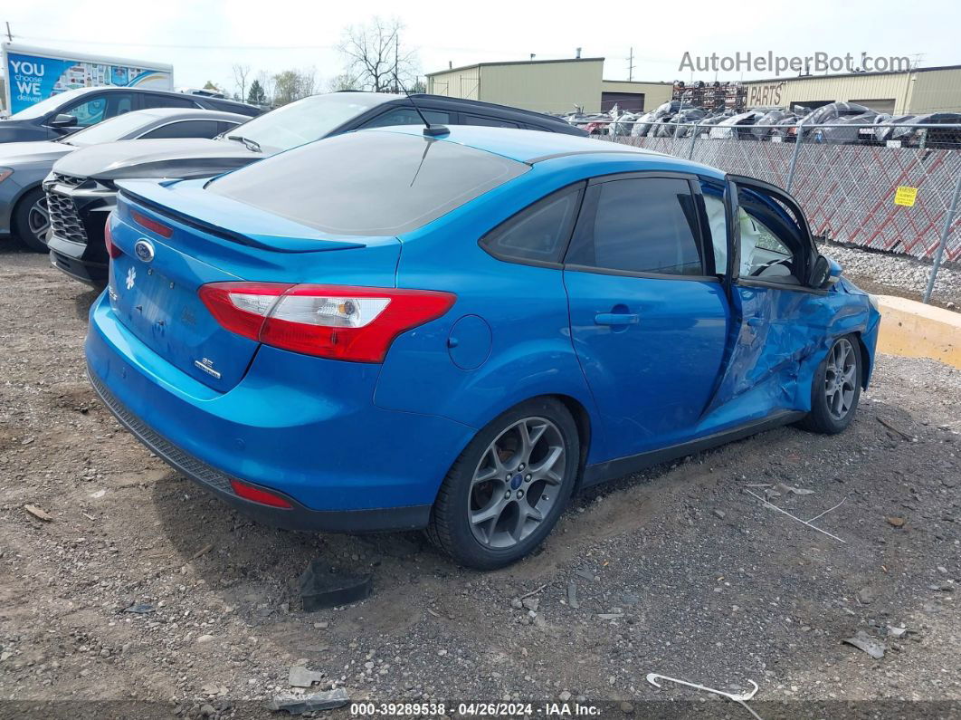 2014 Ford Focus Se Blue vin: 1FADP3F27EL207469