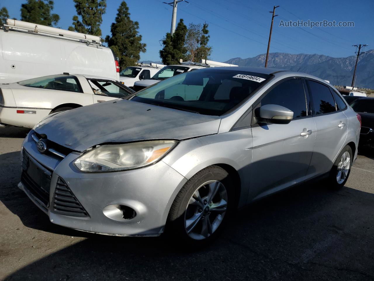 2014 Ford Focus Se Серебряный vin: 1FADP3F27EL210761