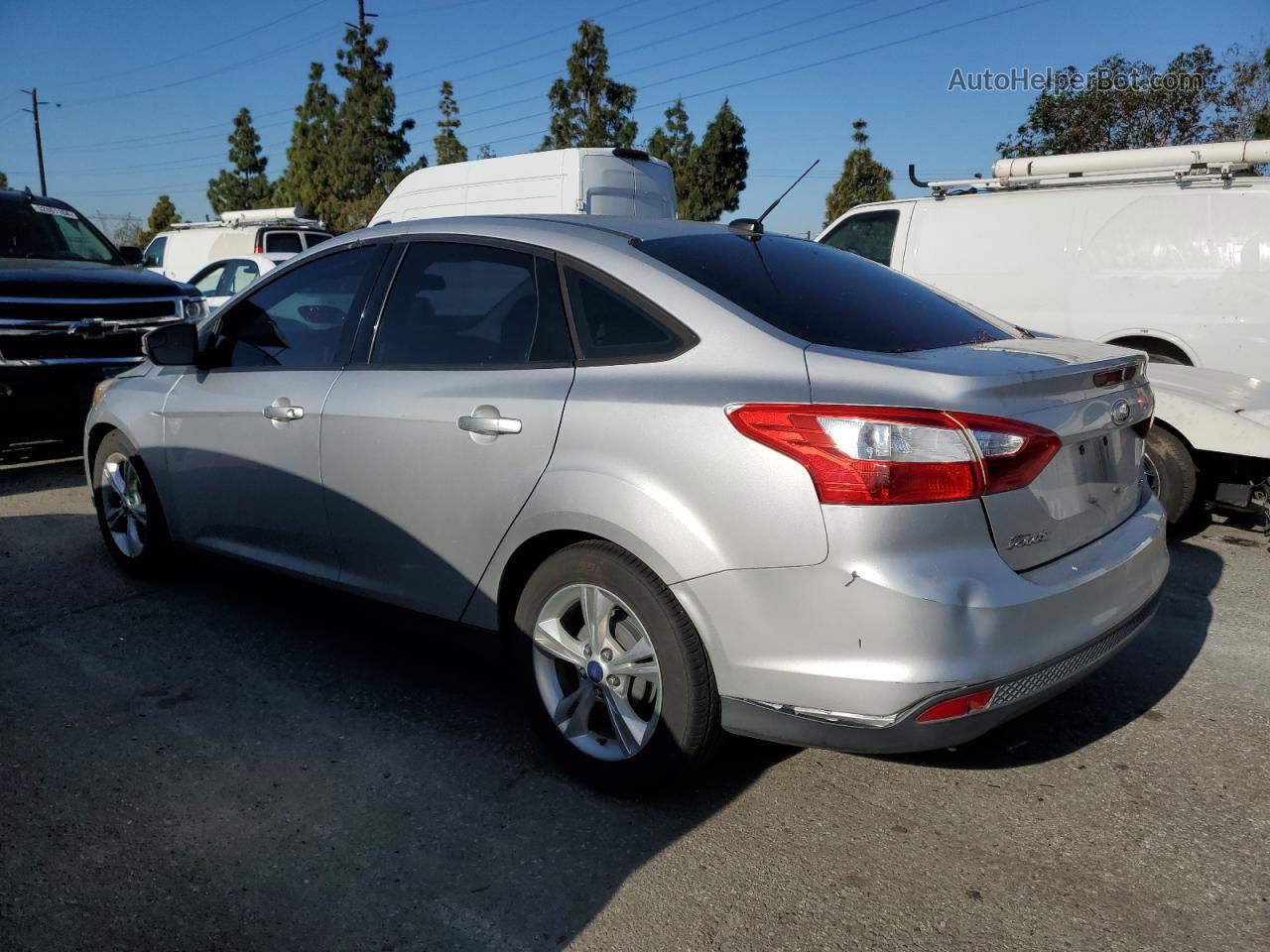 2014 Ford Focus Se Silver vin: 1FADP3F27EL210761