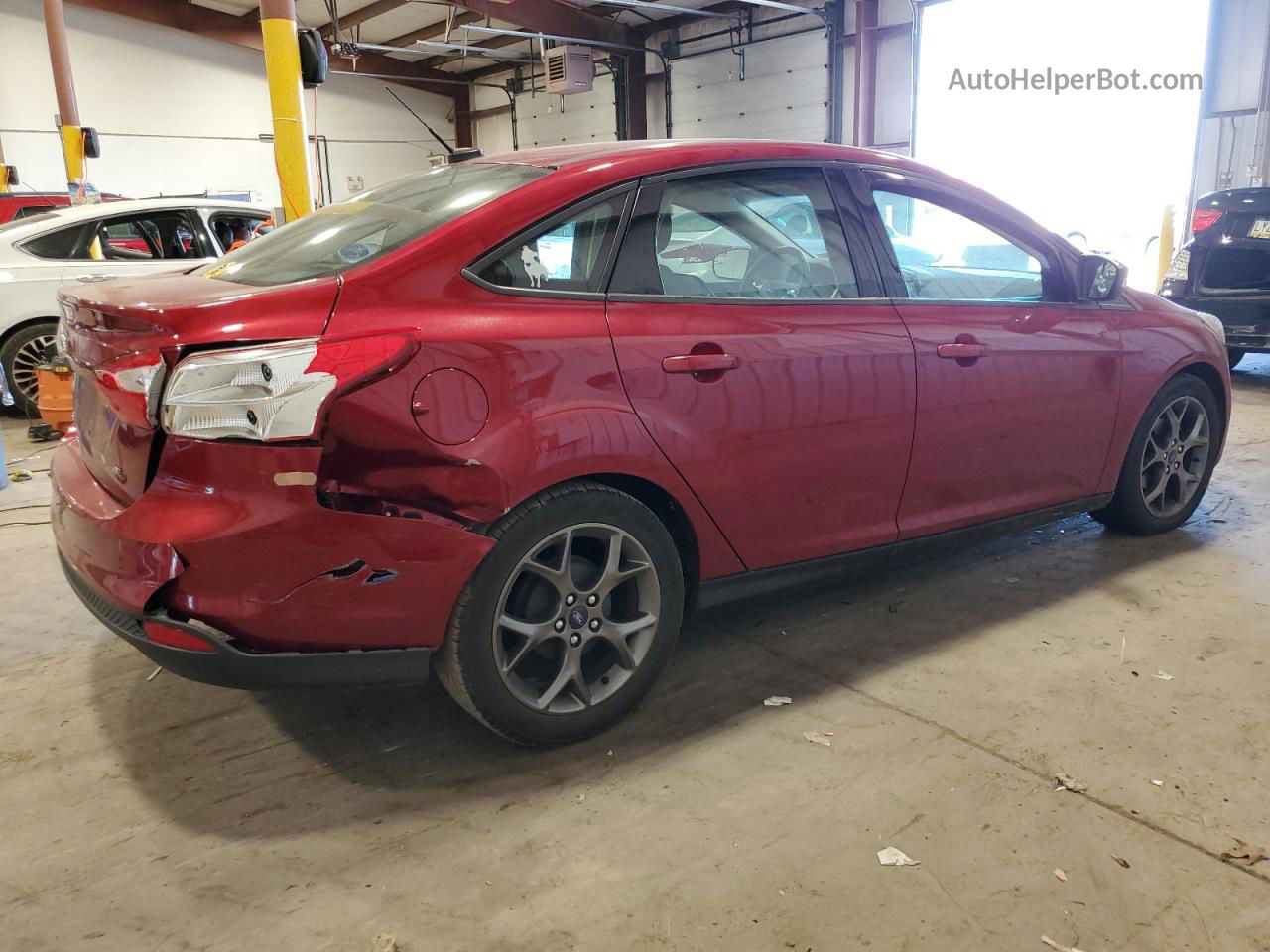 2014 Ford Focus Se Maroon vin: 1FADP3F27EL215510