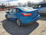 2014 Ford Focus Se Синий vin: 1FADP3F27EL216155