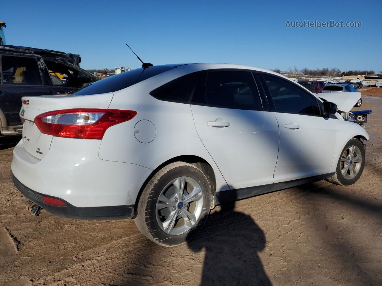 2014 Ford Focus Se Белый vin: 1FADP3F27EL236504