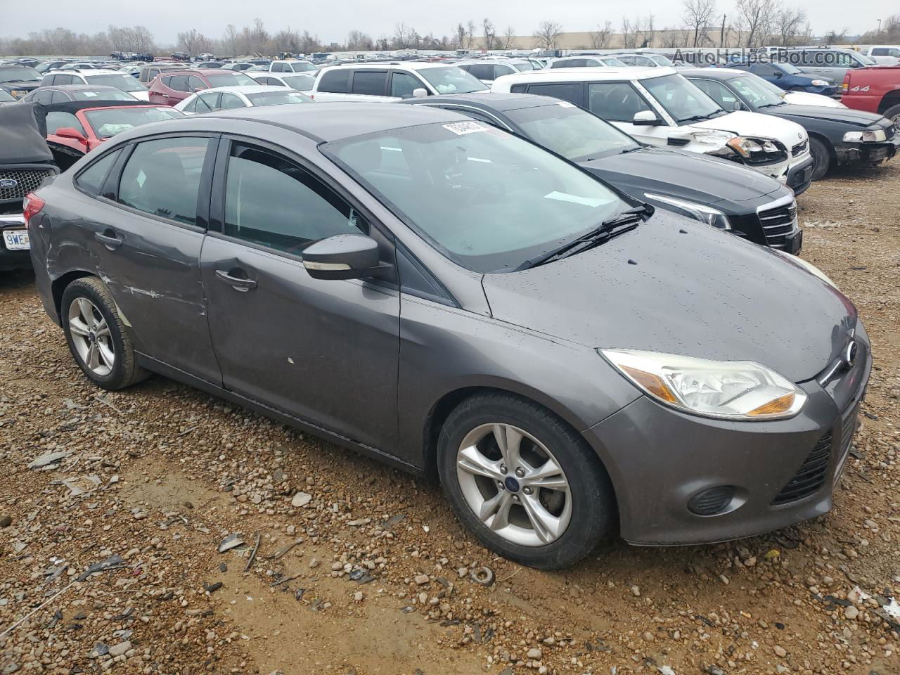 2014 Ford Focus Se Silver vin: 1FADP3F27EL254209