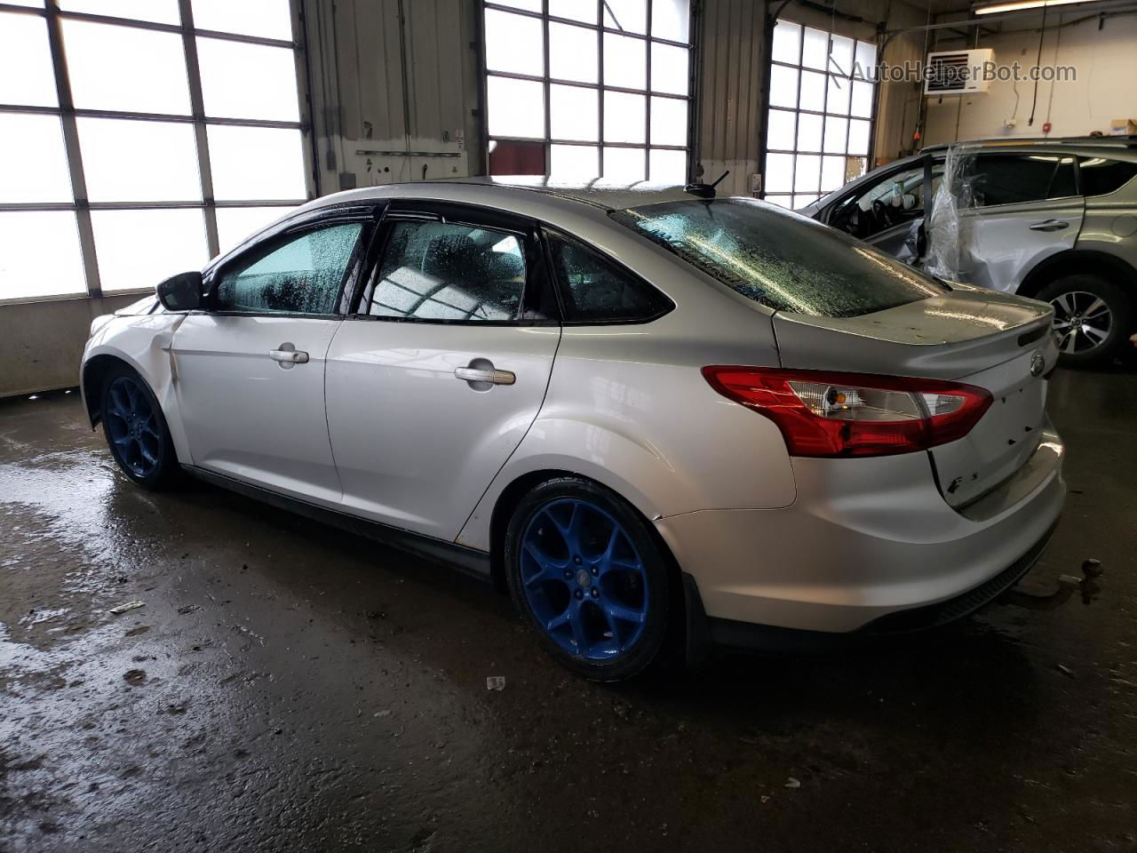 2014 Ford Focus Se Silver vin: 1FADP3F27EL285556