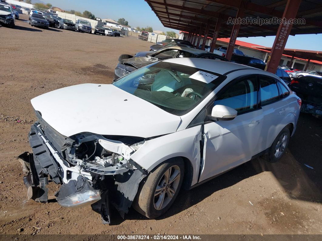 2014 Ford Focus Se White vin: 1FADP3F27EL295990