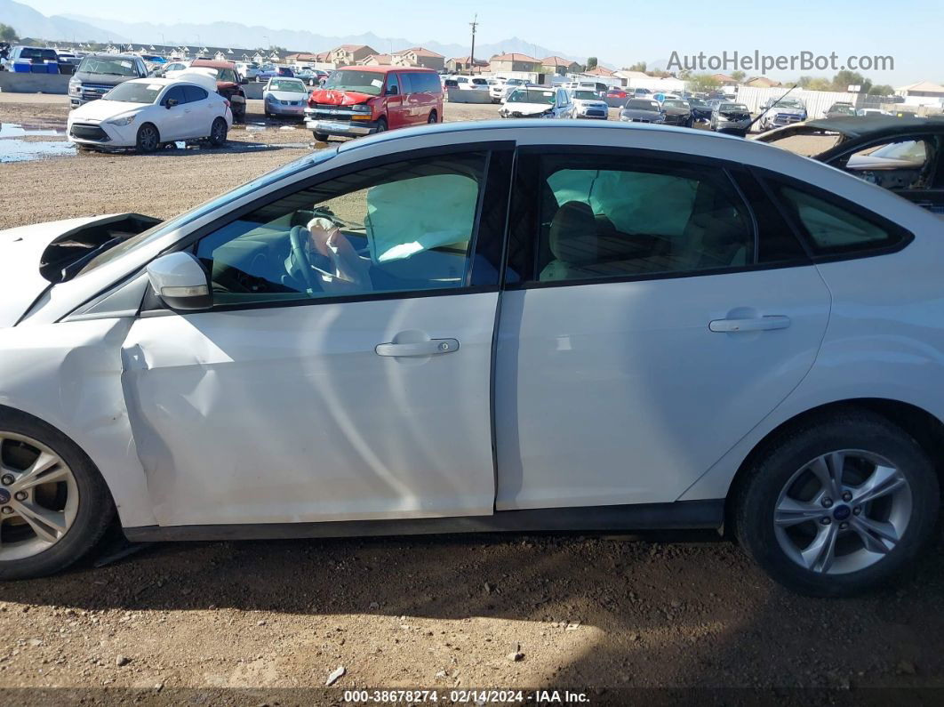 2014 Ford Focus Se White vin: 1FADP3F27EL295990