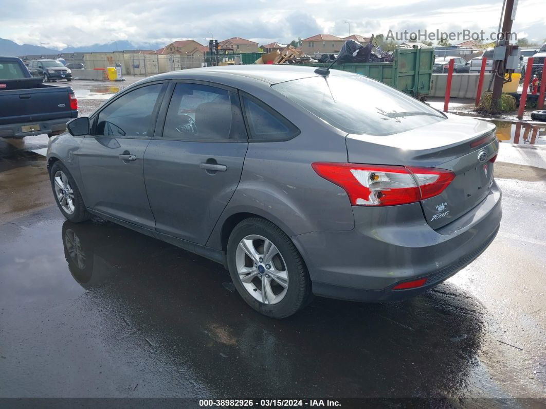 2014 Ford Focus Se Gray vin: 1FADP3F27EL392607