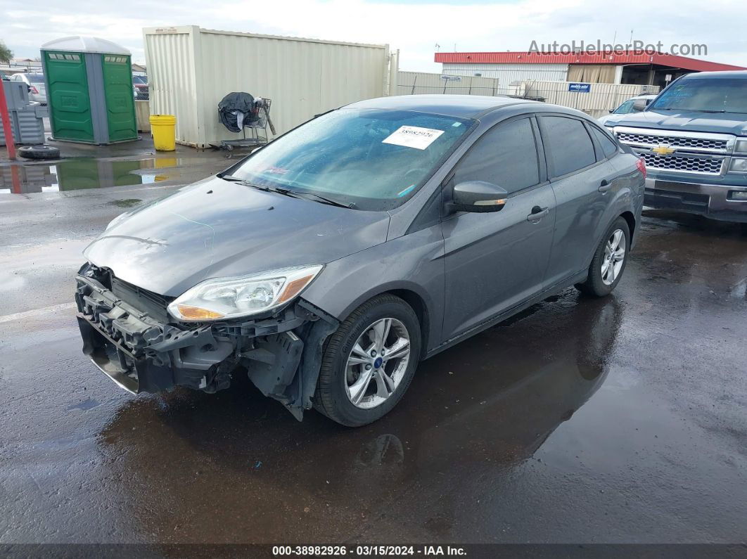 2014 Ford Focus Se Gray vin: 1FADP3F27EL392607