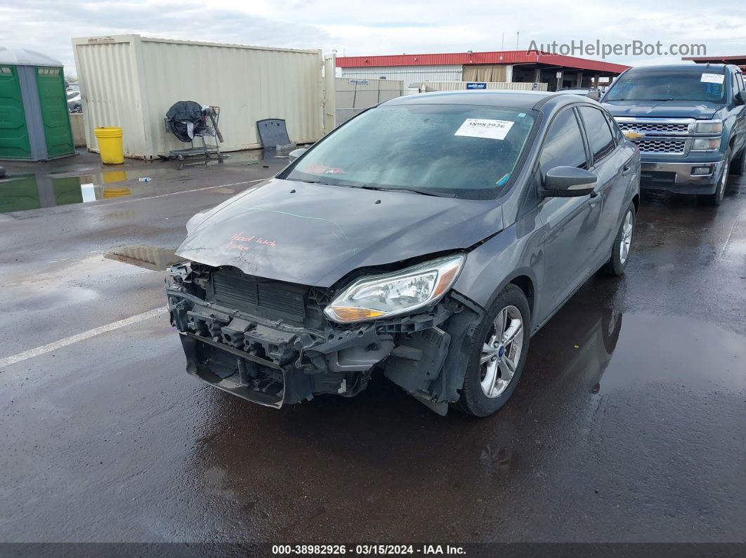 2014 Ford Focus Se Gray vin: 1FADP3F27EL392607