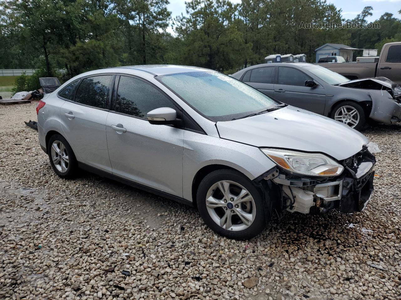 2014 Ford Focus Se Silver vin: 1FADP3F27EL392770