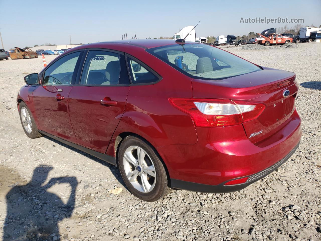 2014 Ford Focus Se Red vin: 1FADP3F27EL424651