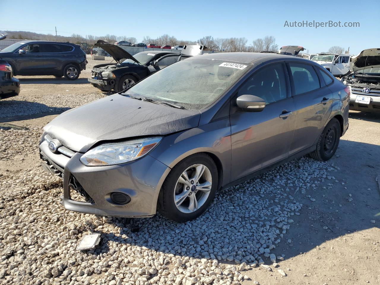 2014 Ford Focus Se Серый vin: 1FADP3F27EL442941