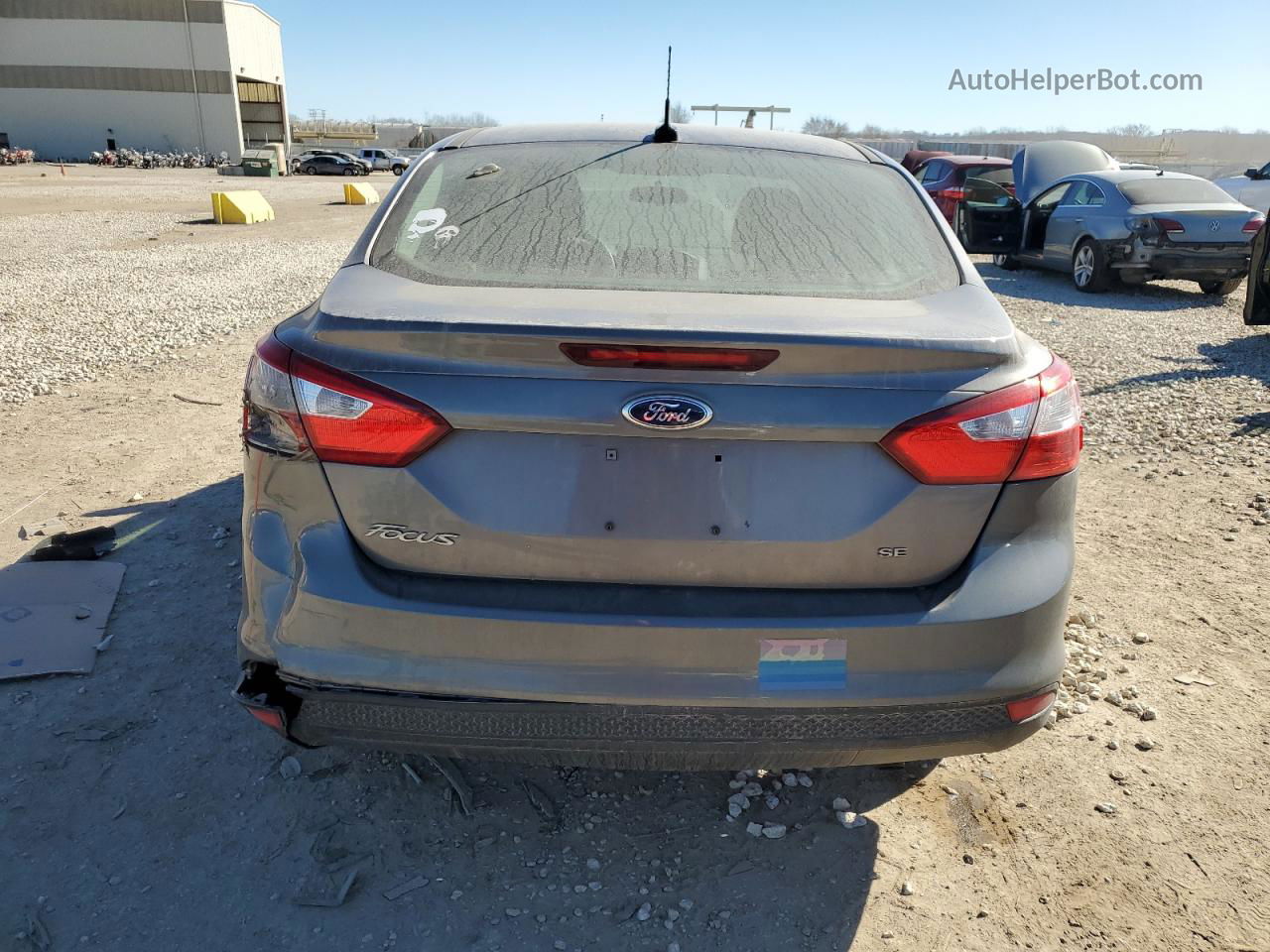 2014 Ford Focus Se Gray vin: 1FADP3F27EL442941