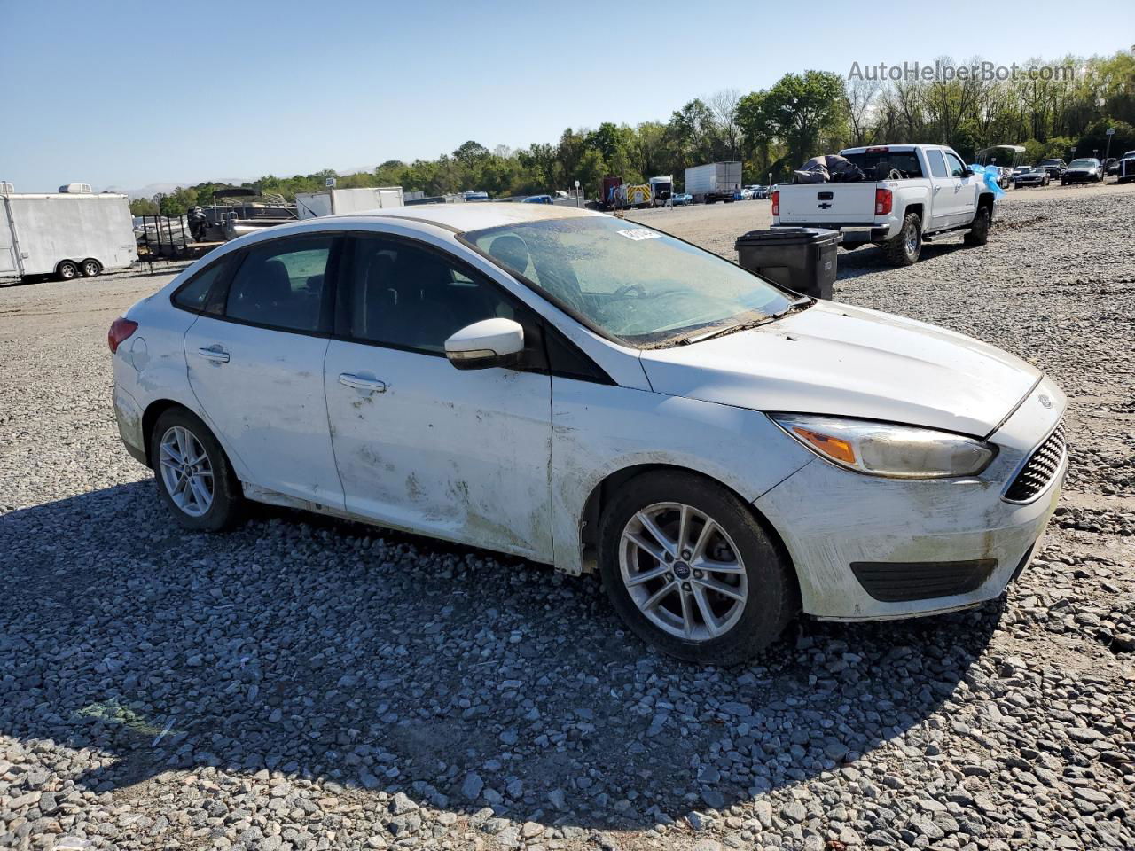 2015 Ford Focus Se White vin: 1FADP3F27FL263591