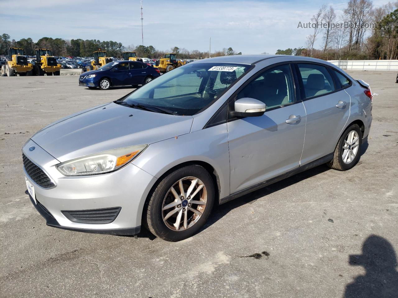 2015 Ford Focus Se Silver vin: 1FADP3F27FL372570