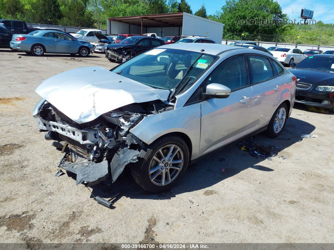 2016 Ford Focus Se Silver vin: 1FADP3F27GL245349