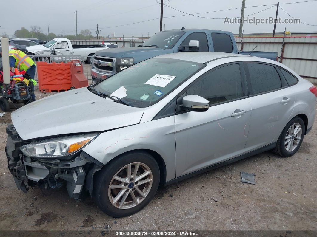 2016 Ford Focus Se Silver vin: 1FADP3F27GL292574