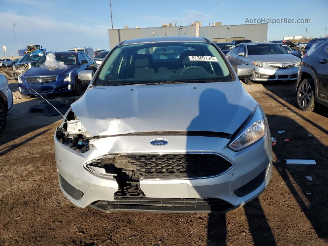 2017 Ford Focus Se Silver vin: 1FADP3F27HL209906