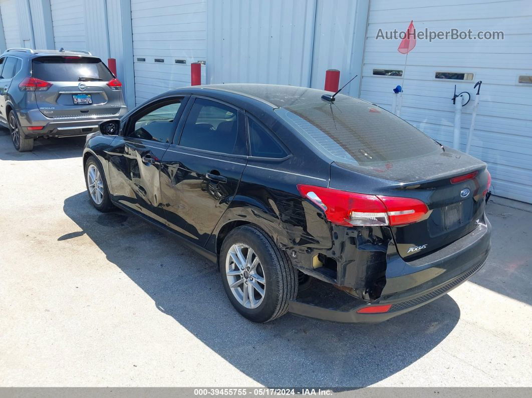 2018 Ford Focus Se Black vin: 1FADP3F27JL221186