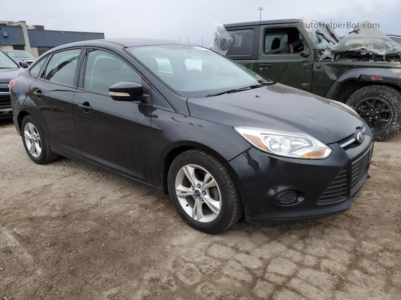 2013 Ford Focus Se Black vin: 1FADP3F28DL106259