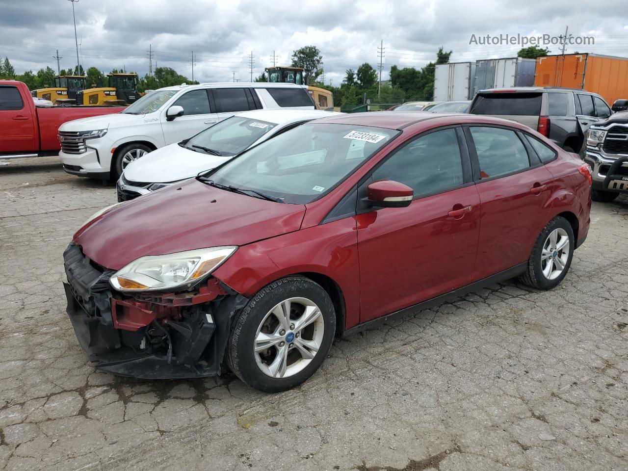 2013 Ford Focus Se Красный vin: 1FADP3F28DL130870