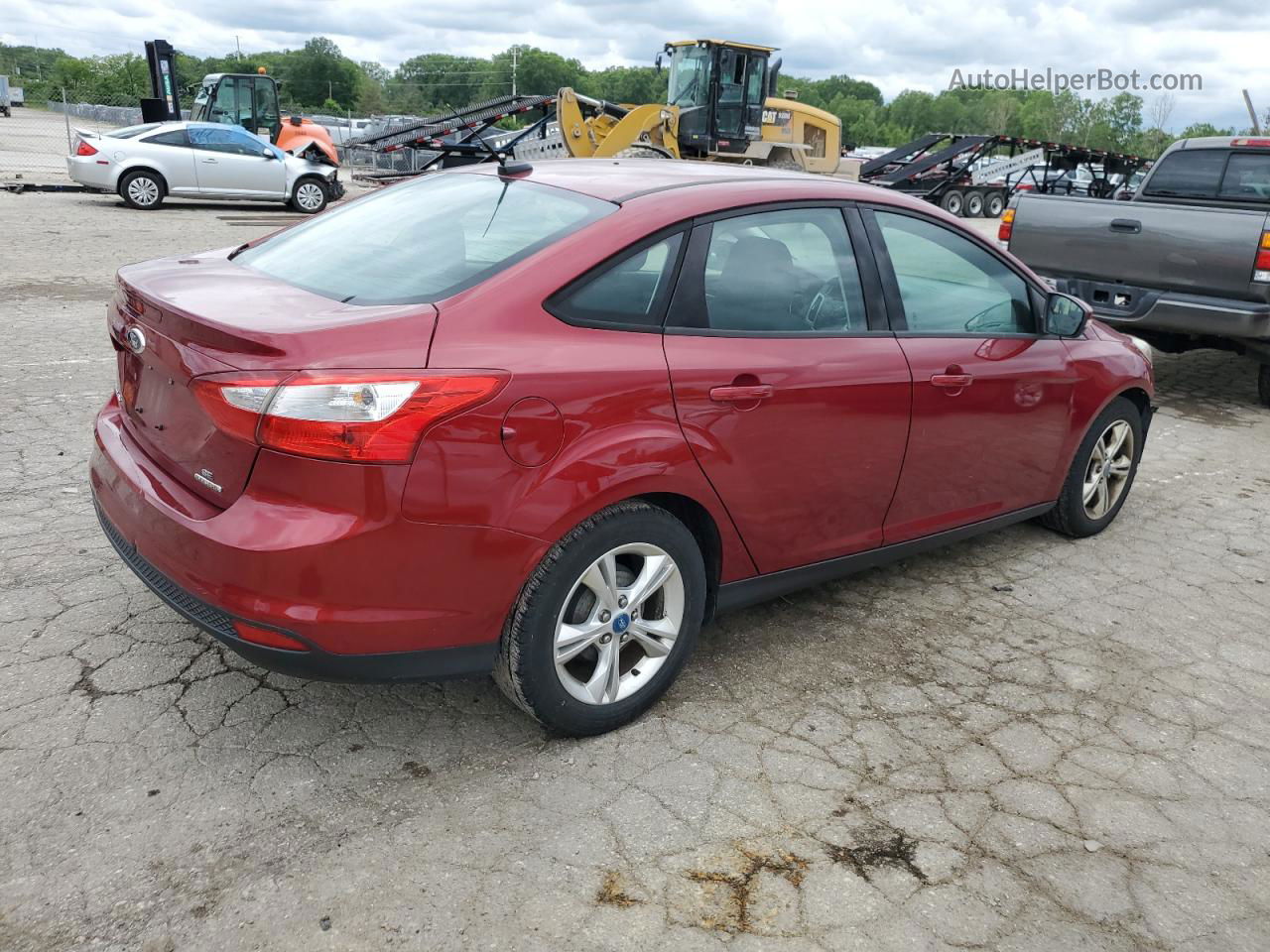 2013 Ford Focus Se Red vin: 1FADP3F28DL130870