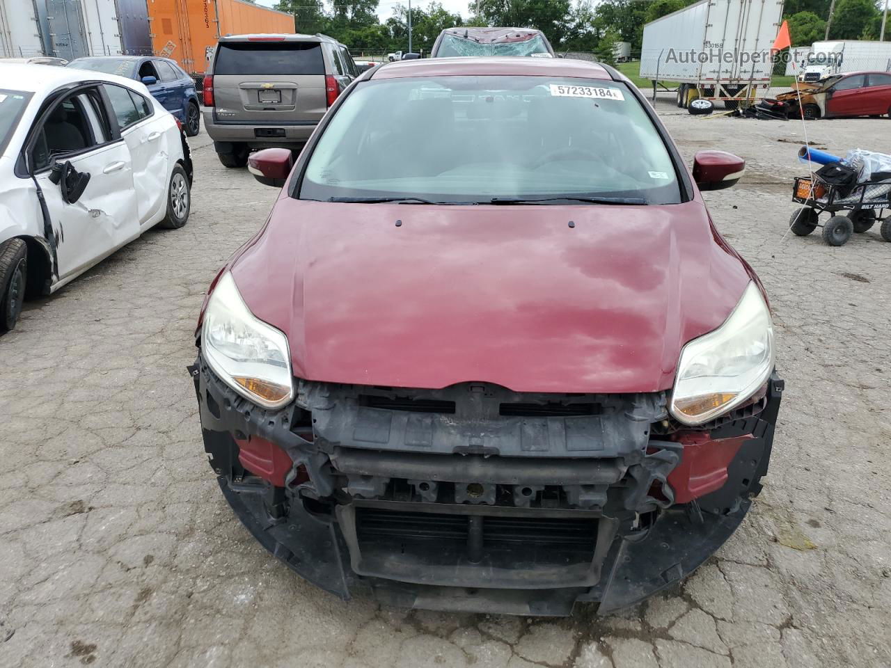 2013 Ford Focus Se Красный vin: 1FADP3F28DL130870