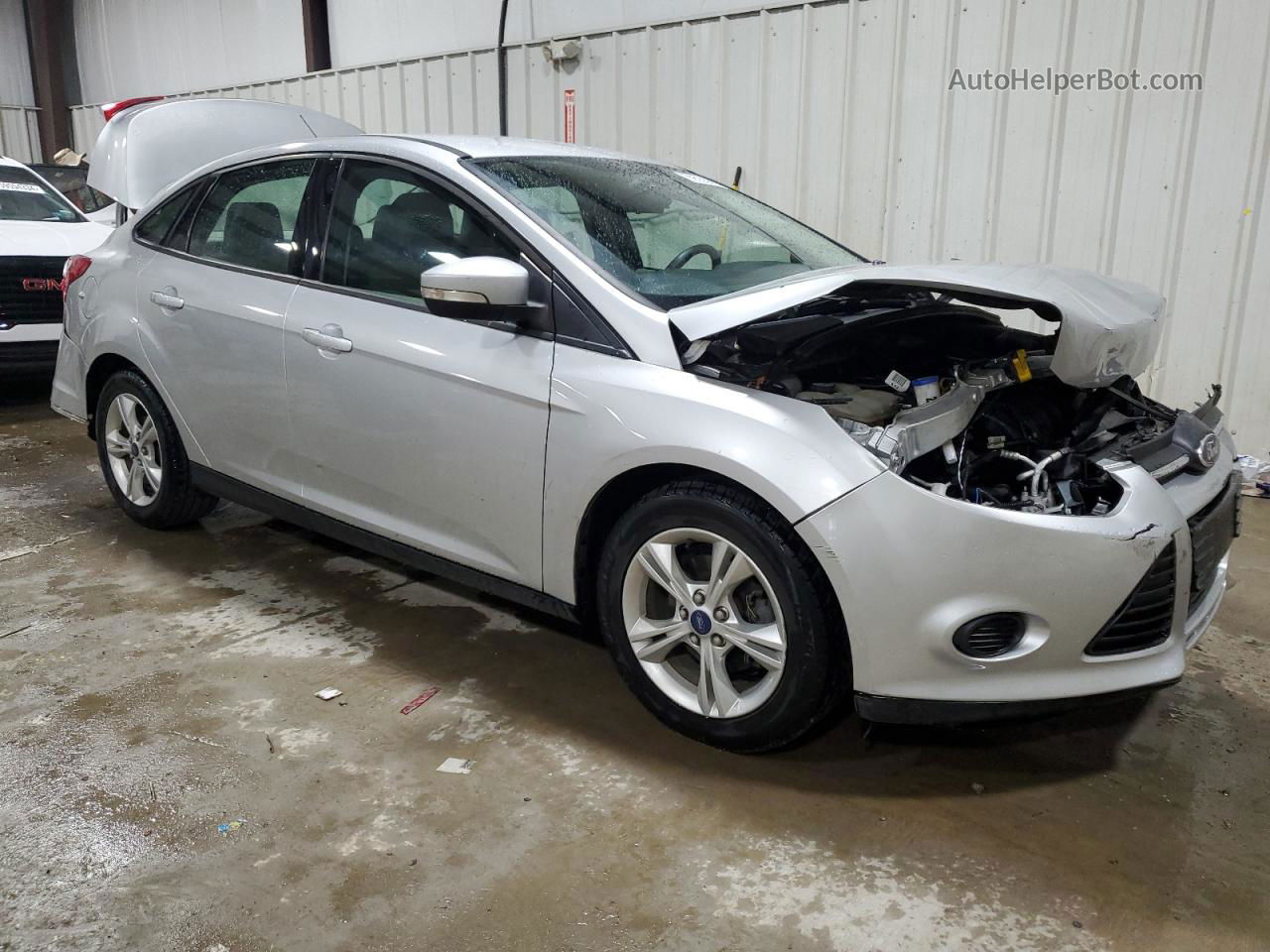 2013 Ford Focus Se Silver vin: 1FADP3F28DL156580