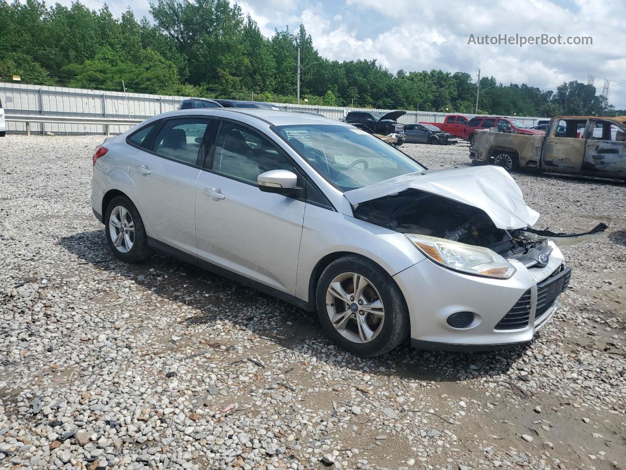 2013 Ford Focus Se Silver vin: 1FADP3F28DL240933