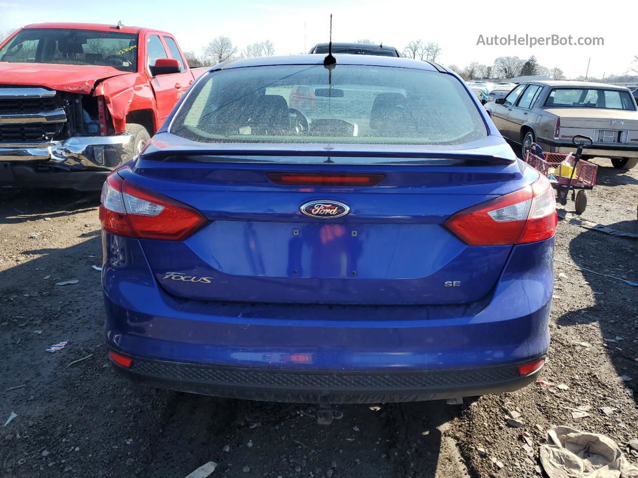 2013 Ford Focus Se Blue vin: 1FADP3F28DL246120