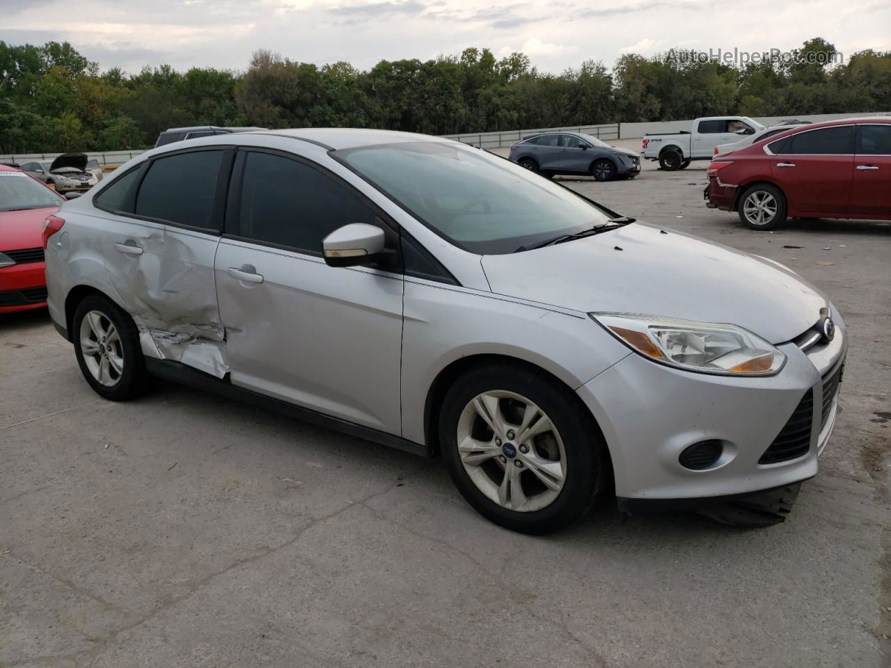 2013 Ford Focus Se Silver vin: 1FADP3F28DL251141