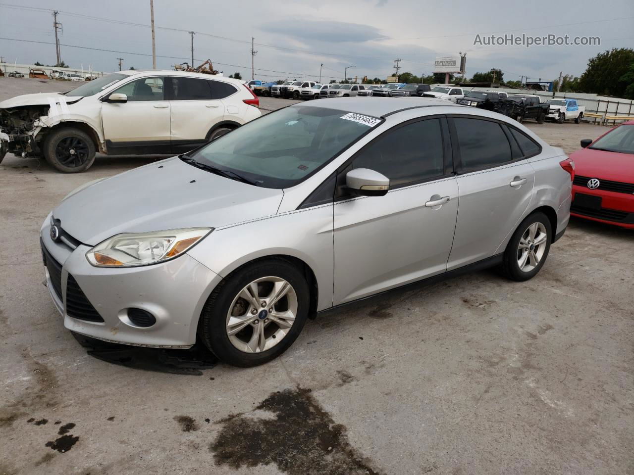 2013 Ford Focus Se Silver vin: 1FADP3F28DL251141